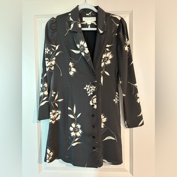 Saltwater Luxe - Raven Button Front Mini Dress size small - Picture 4 of 5